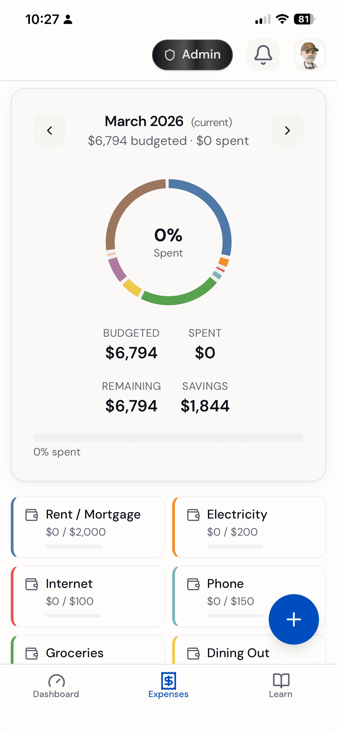Mobile app on phone home screen